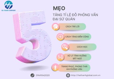 Mẹo tăng tỉ lệ đỗ phỏng vấn Đại Sứ Quán