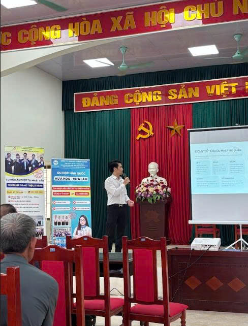 Hà Thành Global tổ chức hội thảo giới thiệu chương trình du học Hàn Quốc-Nhật Bản tại xã Mê Linh