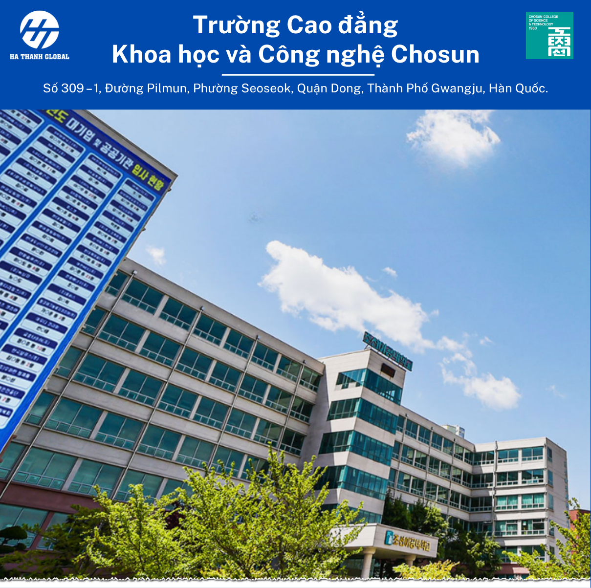 Tuyển sinh trường cao đẳng Chosun Hàn Quốc