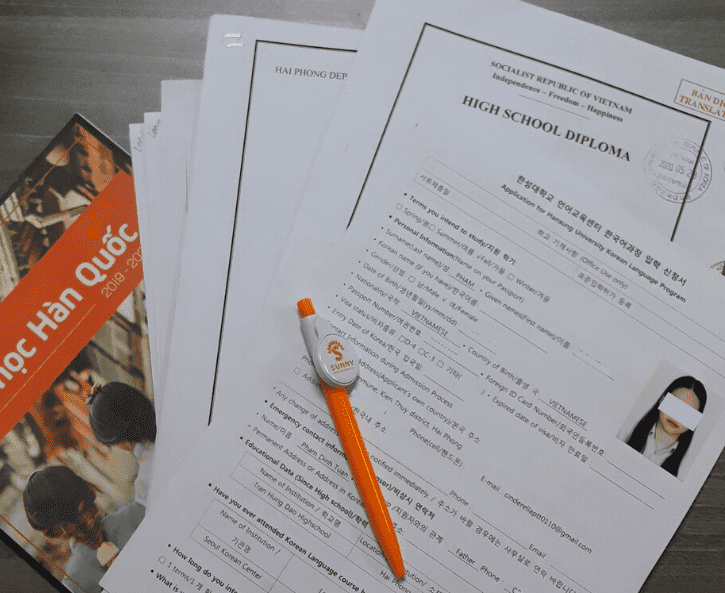 Hồ sơ du học Hàn Quốc
